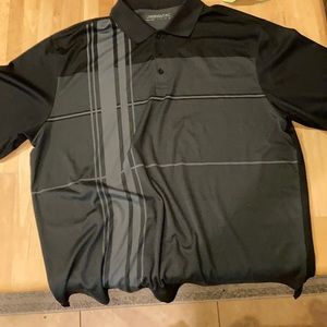 Nike gold black striped shirt